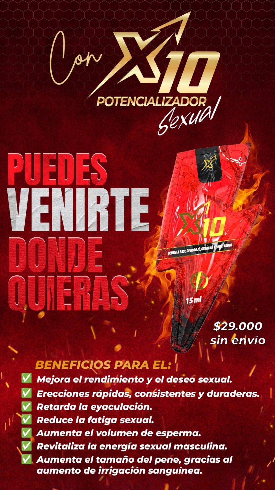 X10 Potenciador (7 sachets)